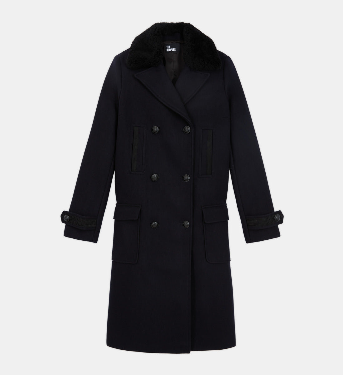 Wool Coat | Women | Navy Blue