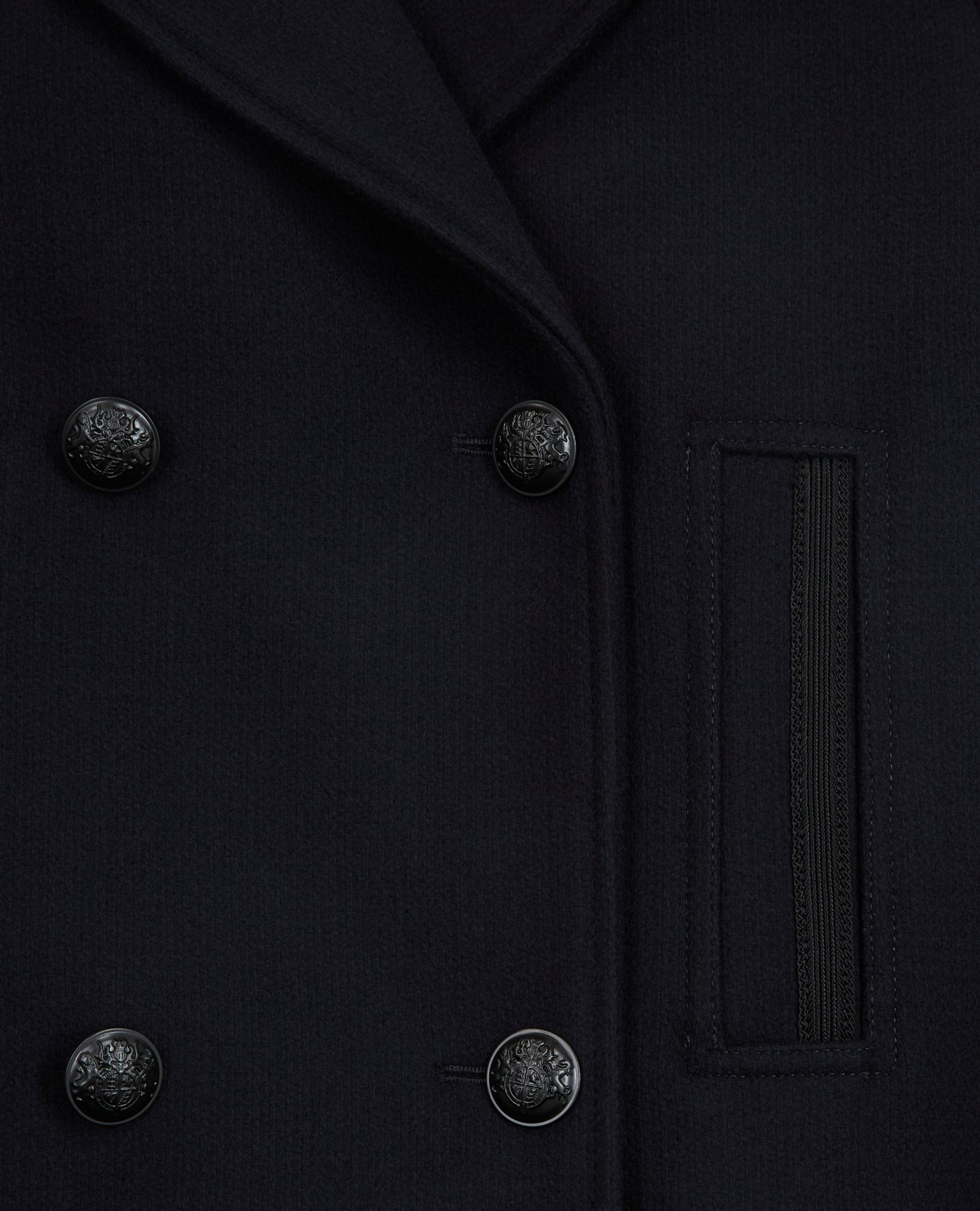 Wool Coat | Women | Navy Blue