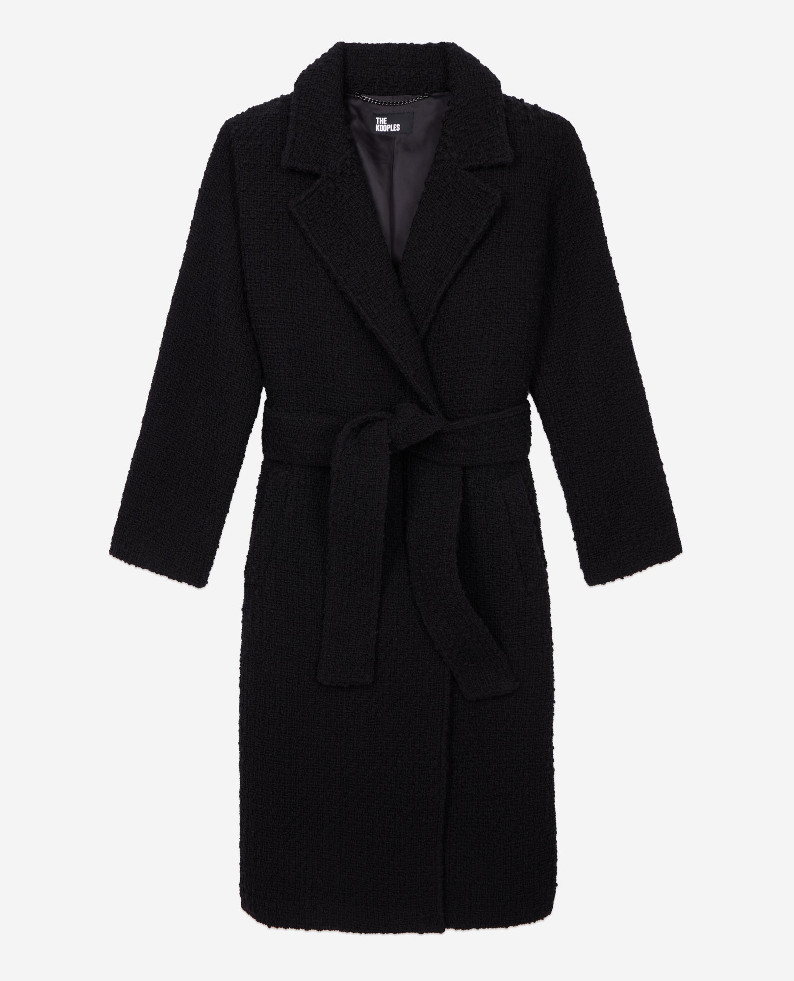 Long Tweed Coat | Women | Black