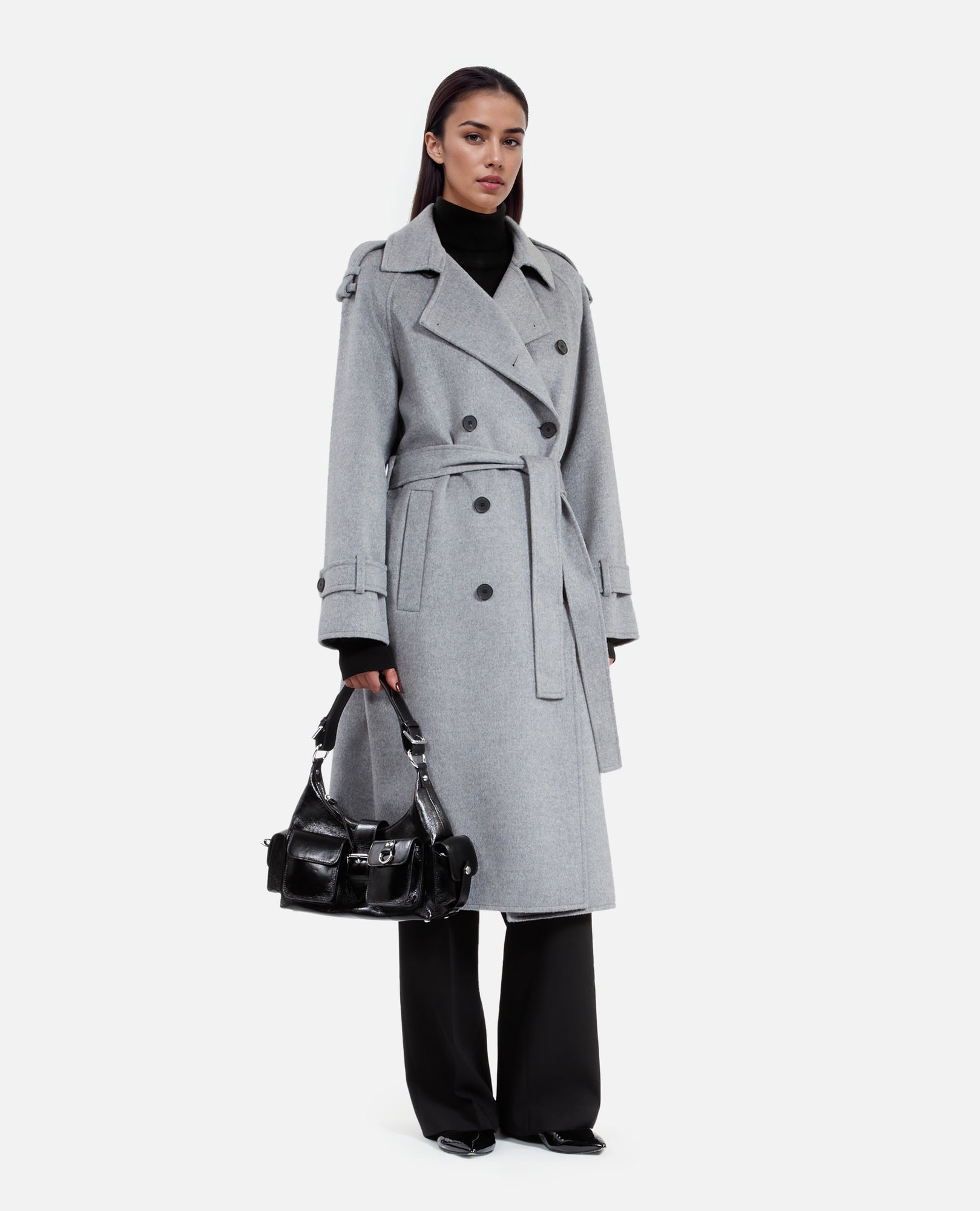 Trench Style Coat | Women | Grey