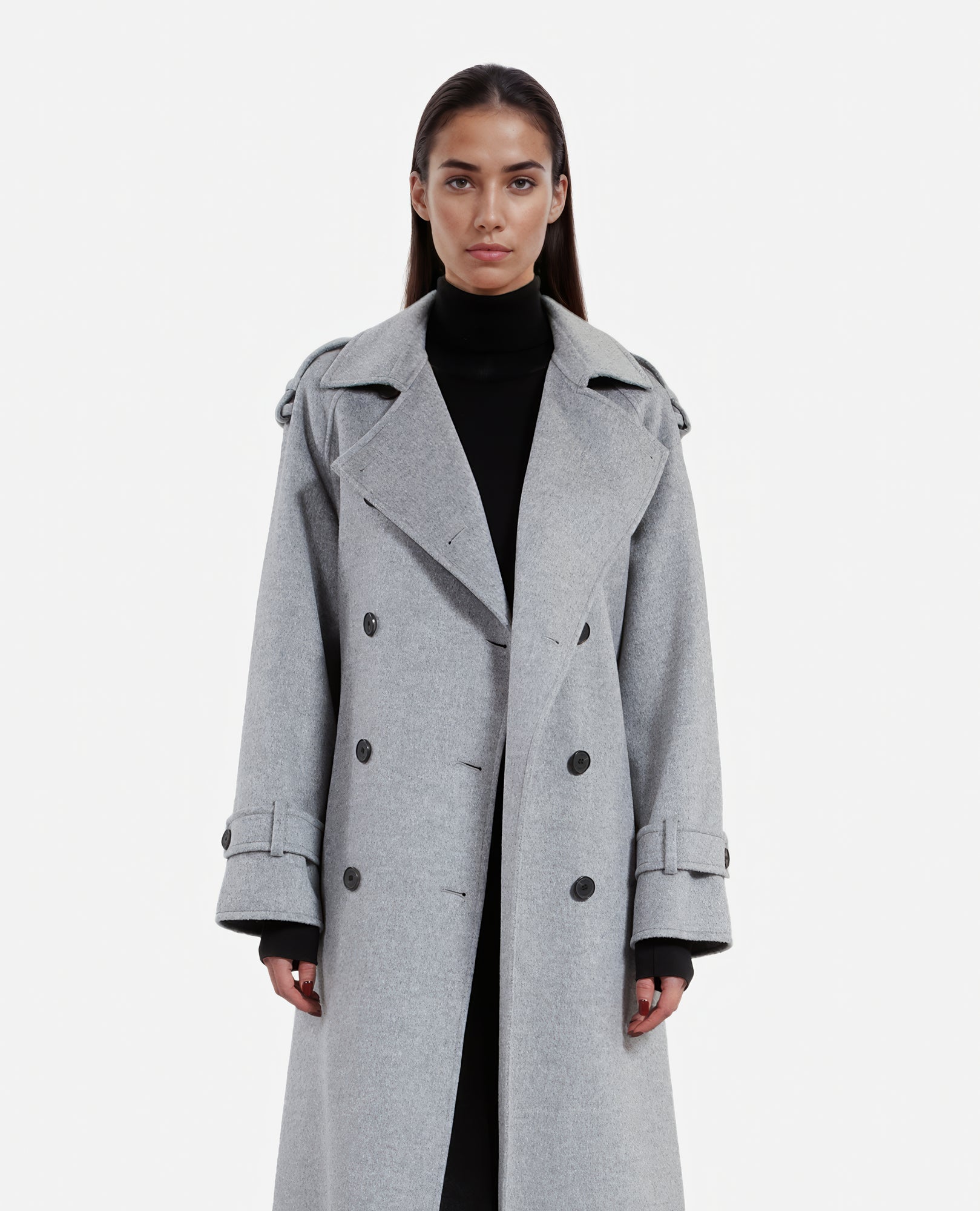 Trench Style Coat | Women | Grey