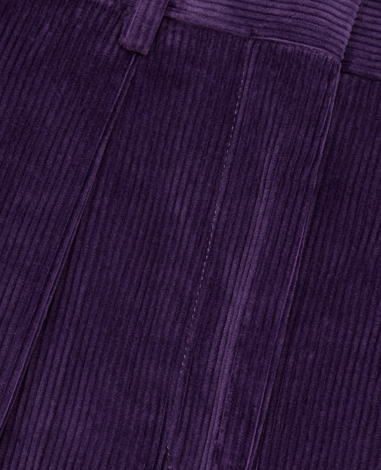 Purple Corduroy Pants With Loose-Fit | Women | Prune