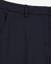 Wool Suit Pants Tailored Cut | Women | Navy Blue