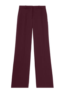 Crepe Suit Trousers | Women | Burgundy