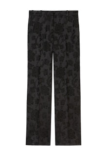 Floral Suit Trousers | Women | Black