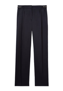 Trousers With Chains | Women | Navy Blue