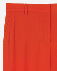 Crepe Suit Trousers | Women | Red