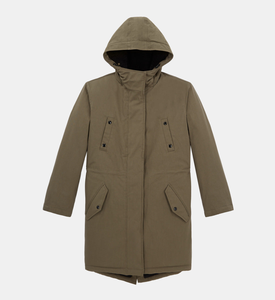 Long Khaki Parka | Women | Algue