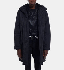 Long Parka With The Kooples Logo | Women | Black