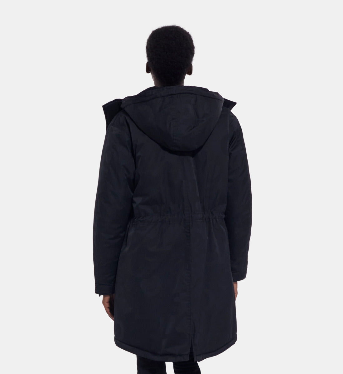 Long Parka With The Kooples Logo | Women | Black