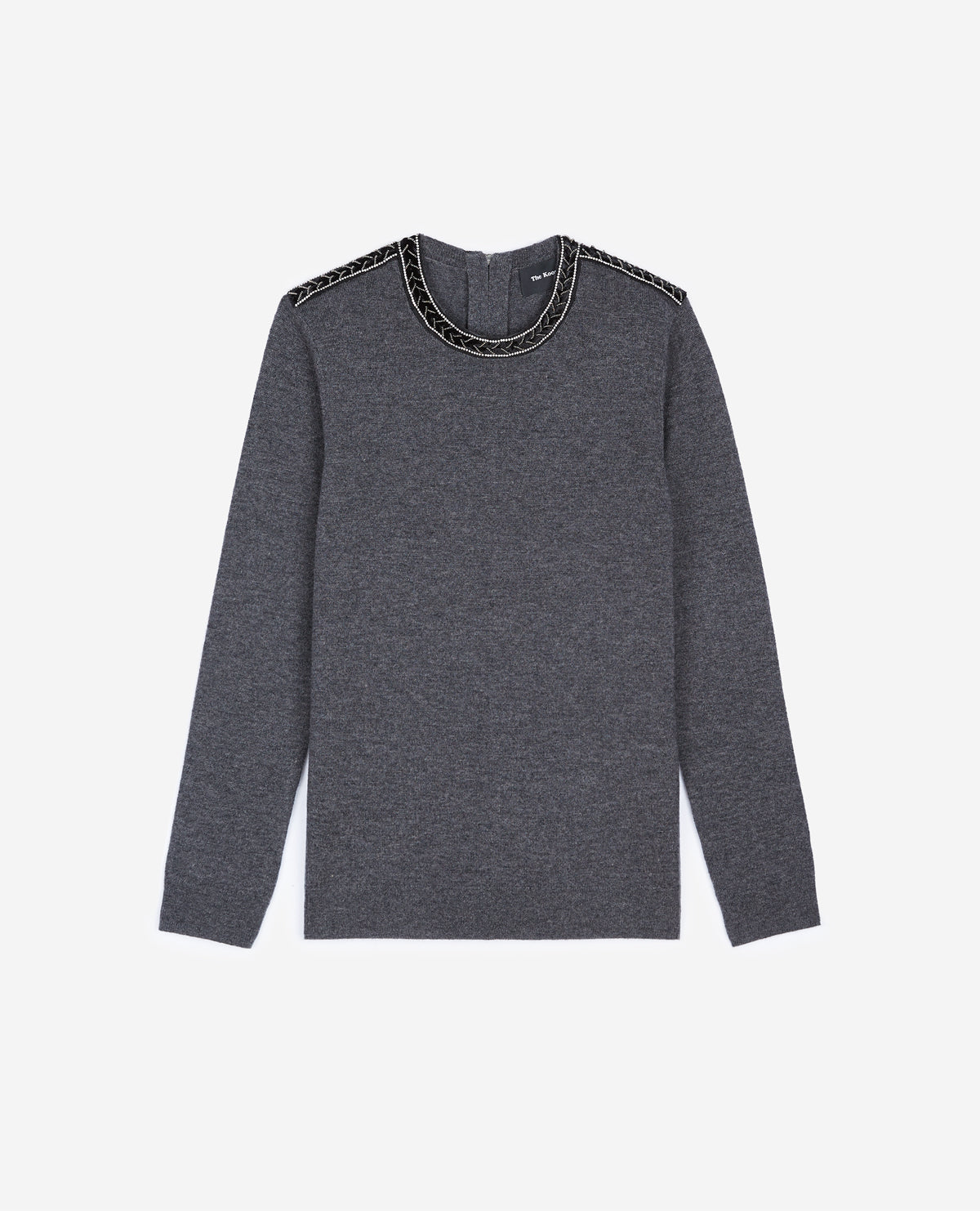 Jewelled Braid Pullover | Women | Dark Grey