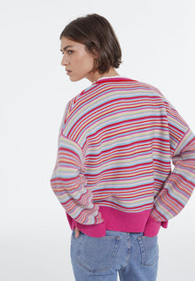 Stripy Wool Formal Sweater | Women | Multicolorlor