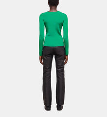 Slim-Fit Top | Women | Green