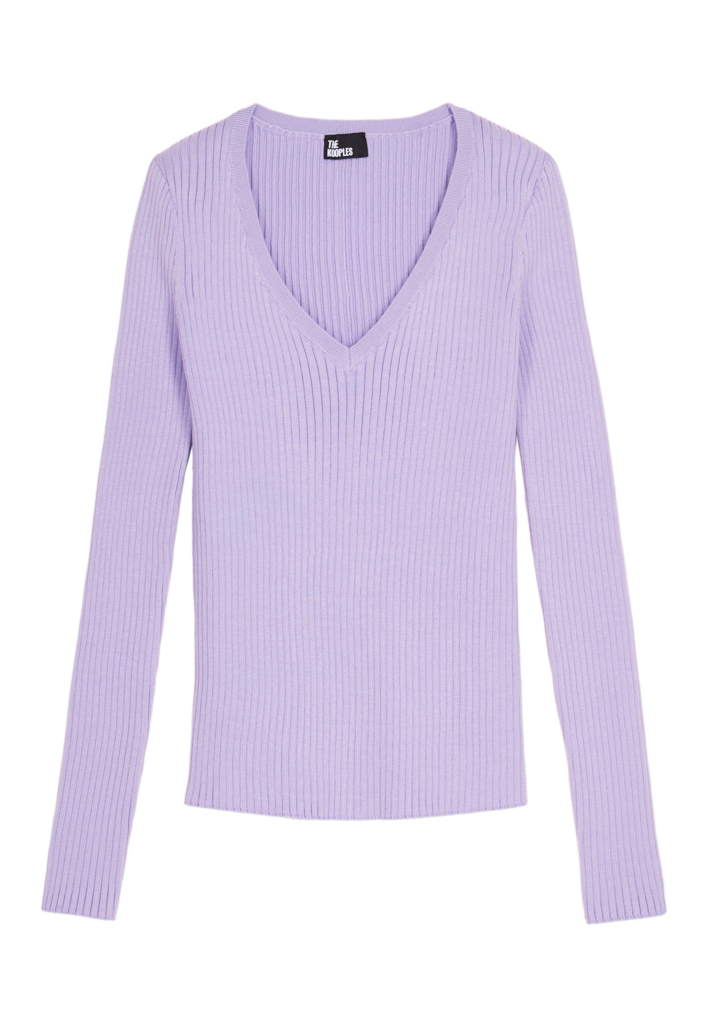 Lilac Ribbed Knit Sweater | Women | Light Purple