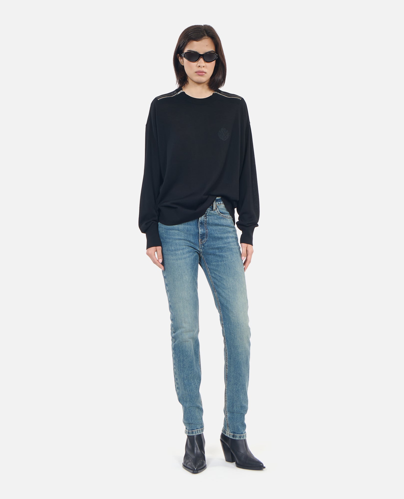 Merino Wool Sweater | Women | Black