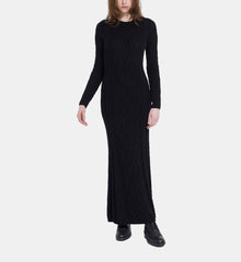 Long Wool Dress | Women | Black