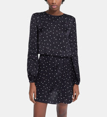 Short Dress With Heart Print | Women | Black