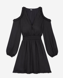 Short Frilly Dress | Women | Black