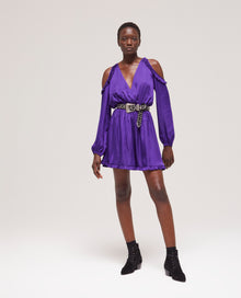 Short Dress With Ruffles | Women | Purple