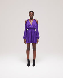 Short Dress With Ruffles | Women | Purple