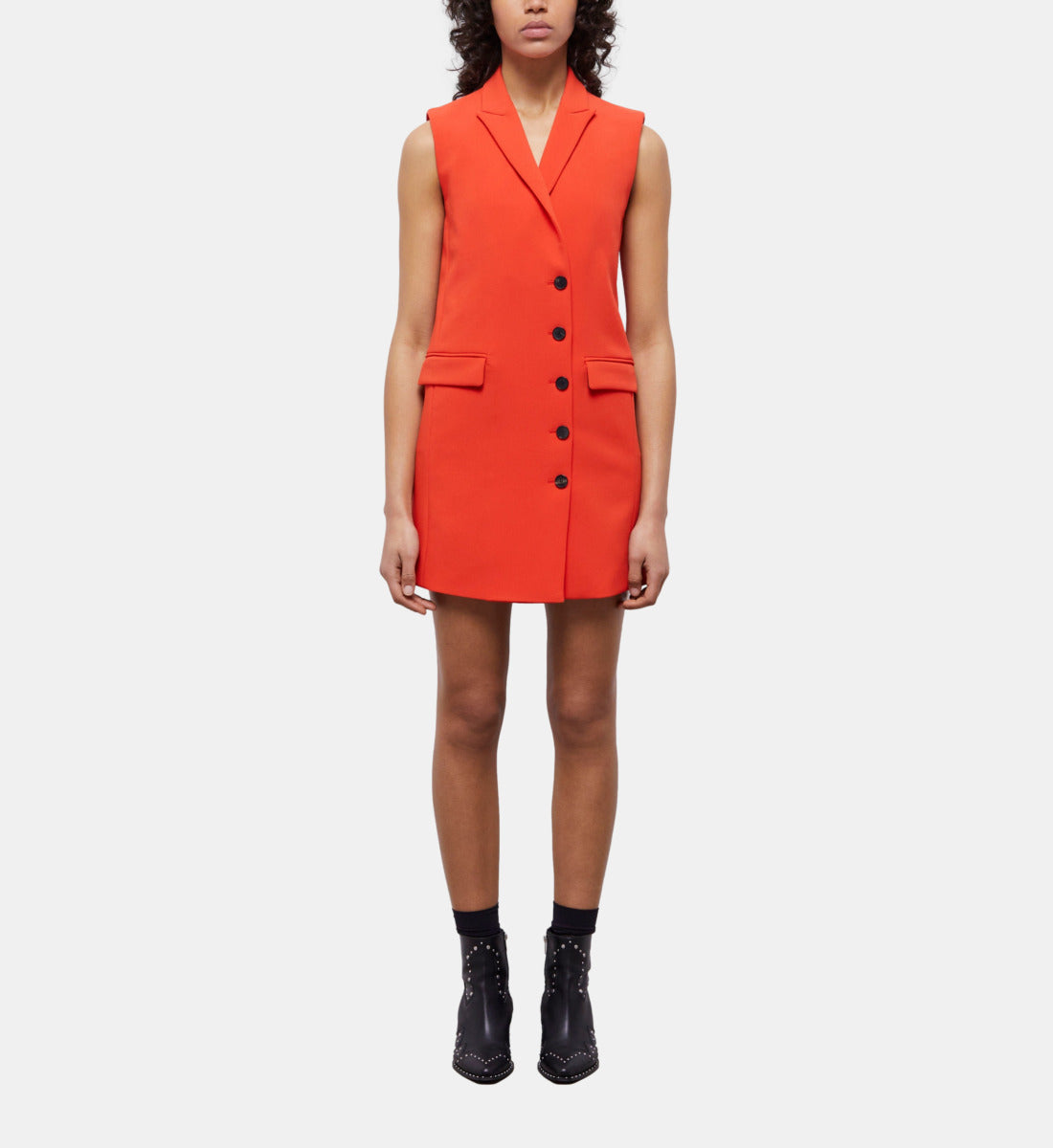 Short Tailored Dress | Women | Orange