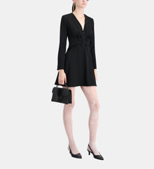 Short Crepe Dress | Women | Black