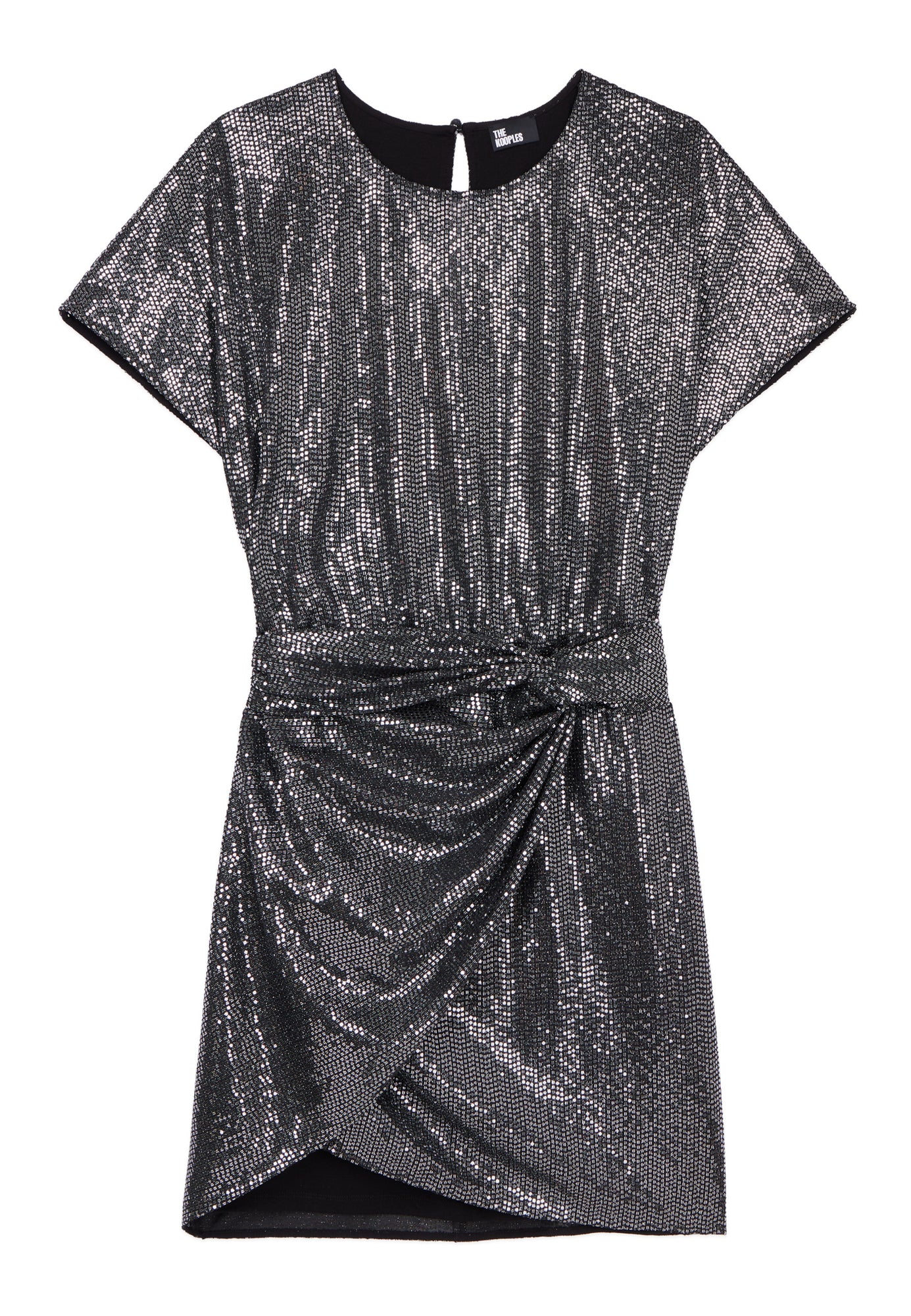 Short Metallic Dress | Women | Silver