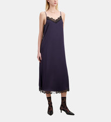 Long Slip Dress | Women | Navy Blue