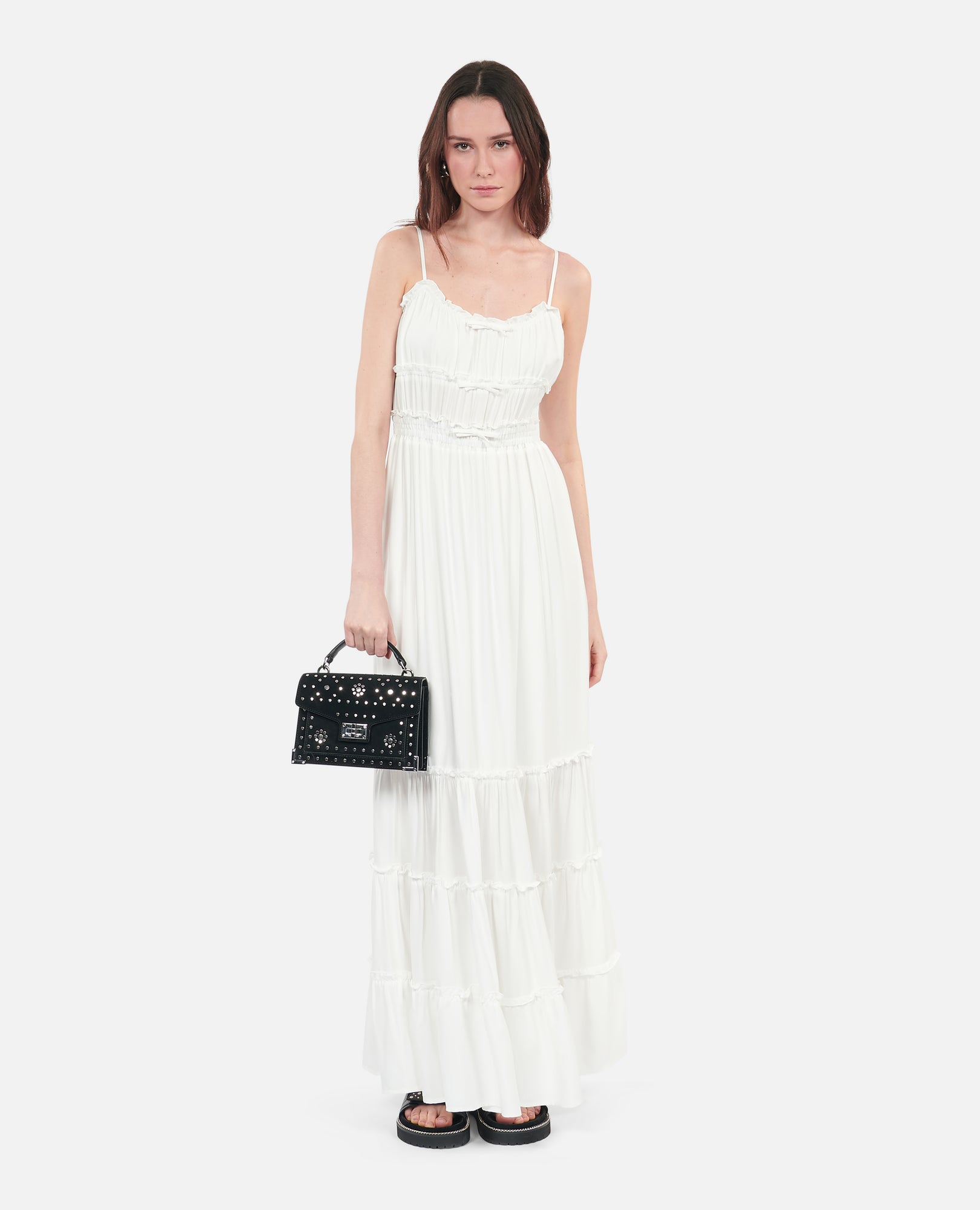 Long Dress With Bows | Women | White