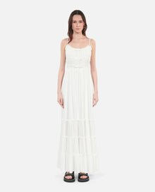 Long Dress With Bows | Women | White