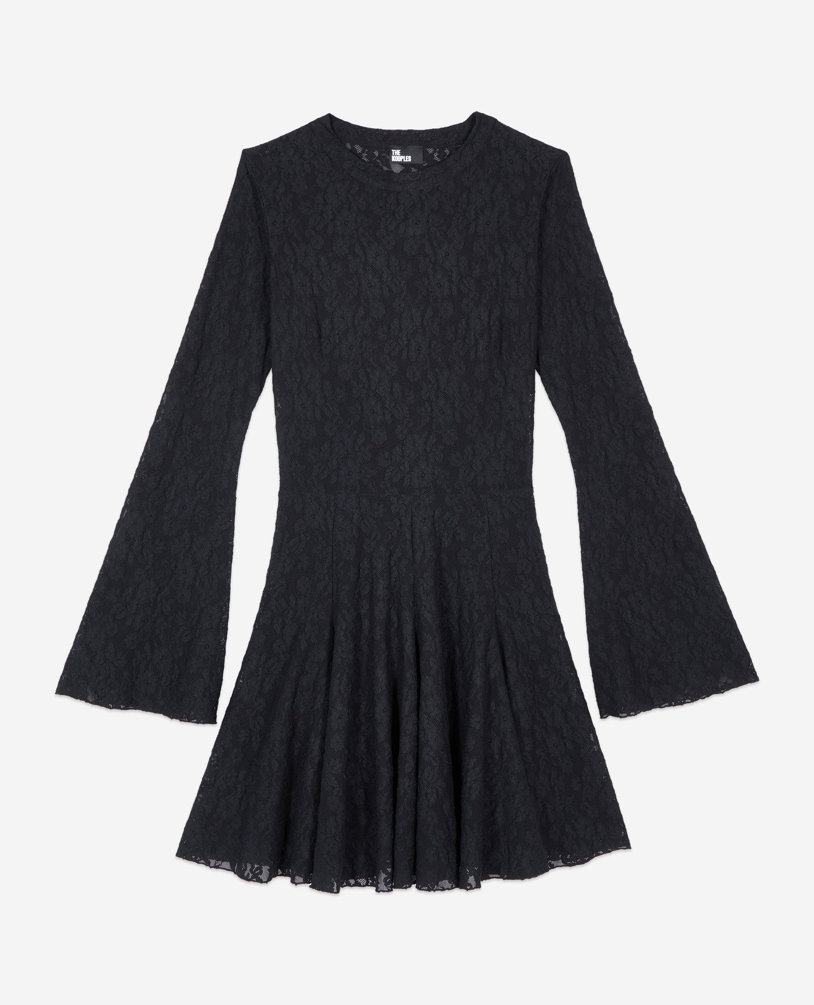 Short Lace Skater Dress | Women | Black