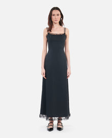 Long Dress With Lace | Women | Black