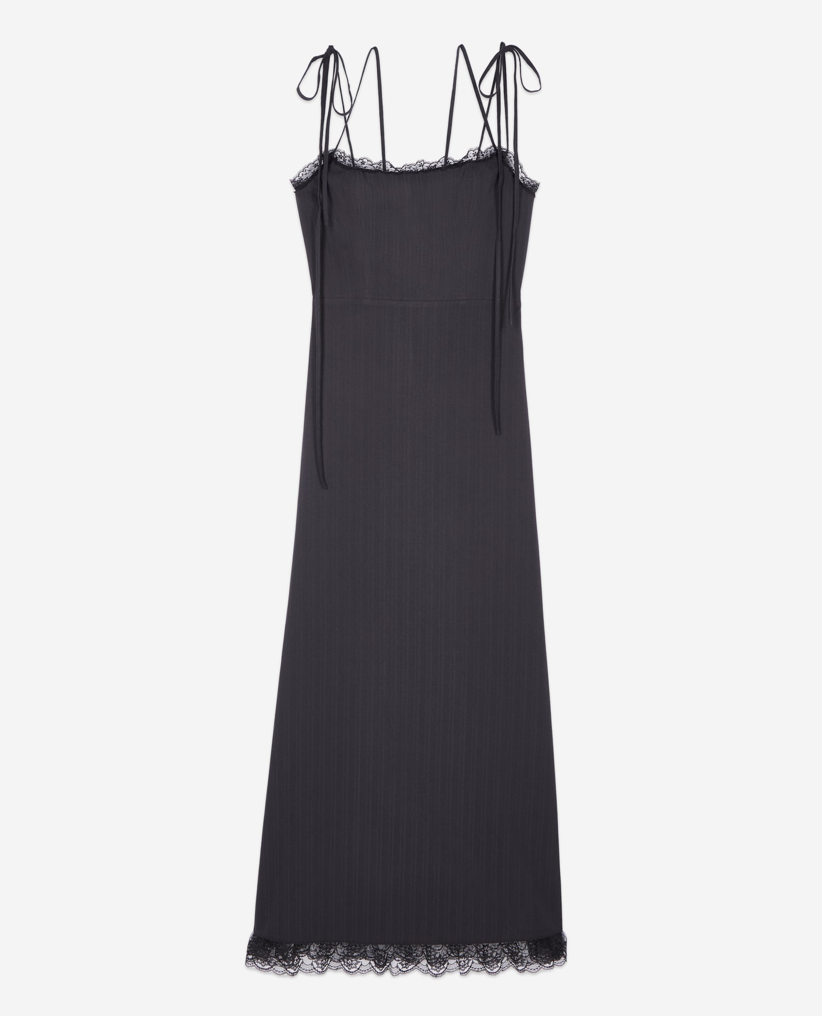 Long Dress With Lace | Women | Black