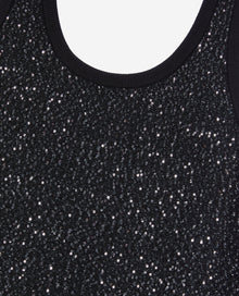 Sequin Knit Short Dress | Women | Black