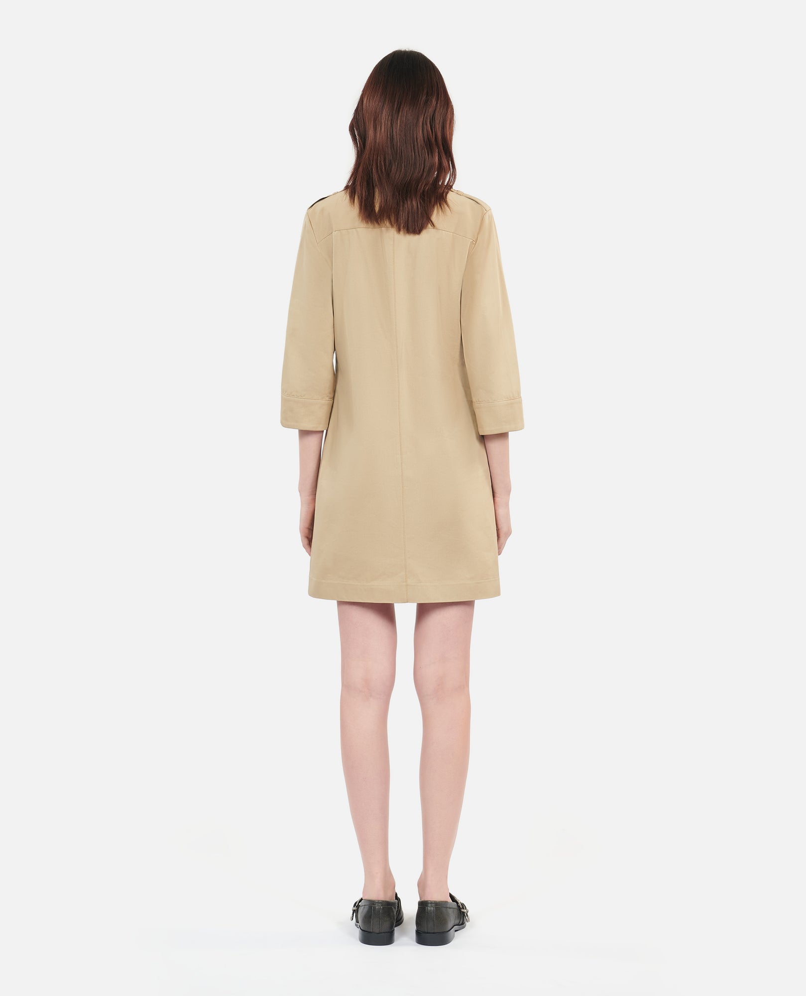 Short Safari Dress | Women | Beige