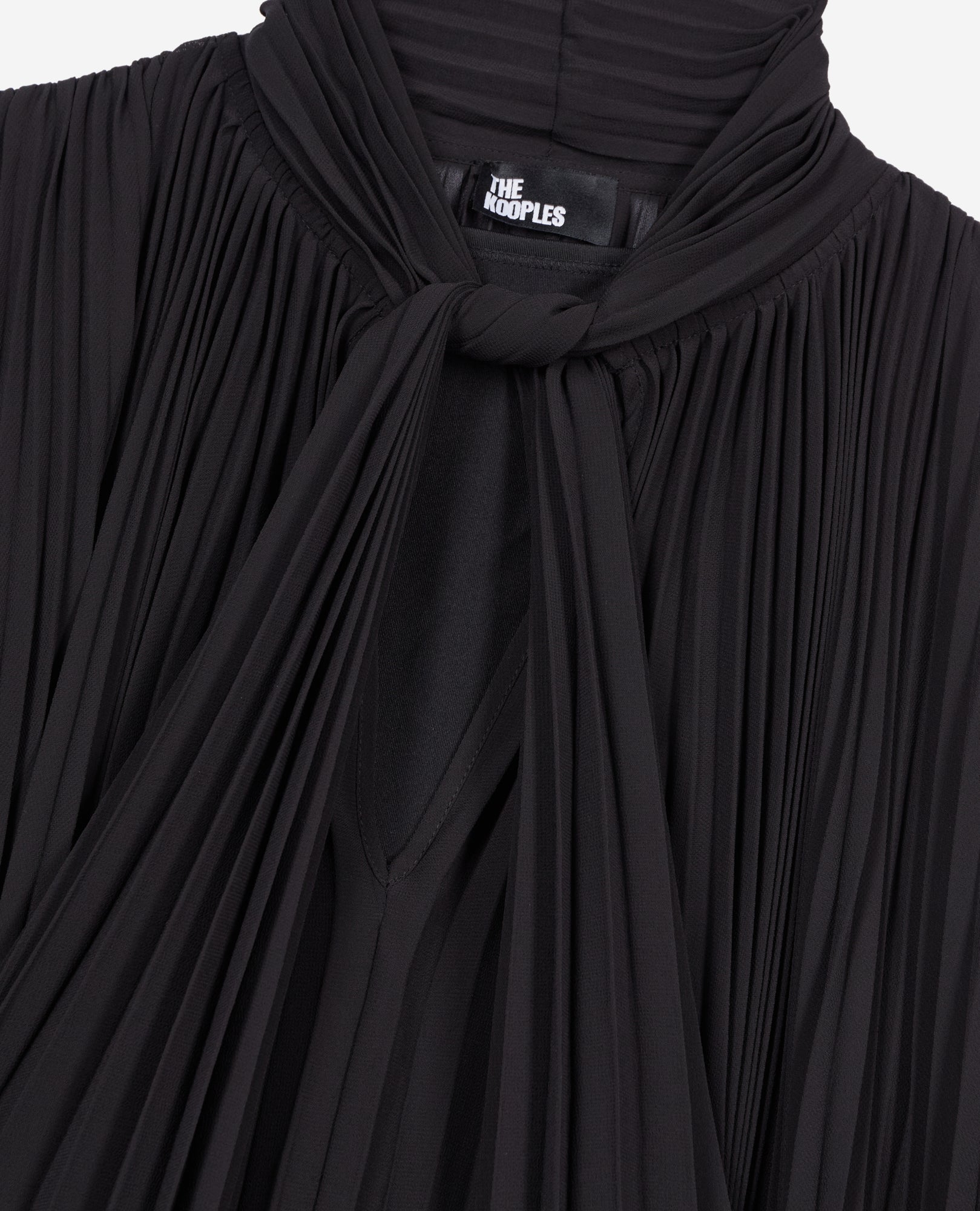 Short Pleated Dress | Women | Black