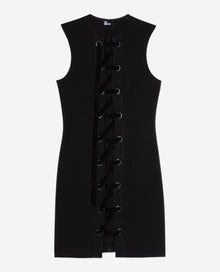 Short Dress With Lacing | Women | Black