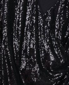 Short Sequin Dress | Women | Black