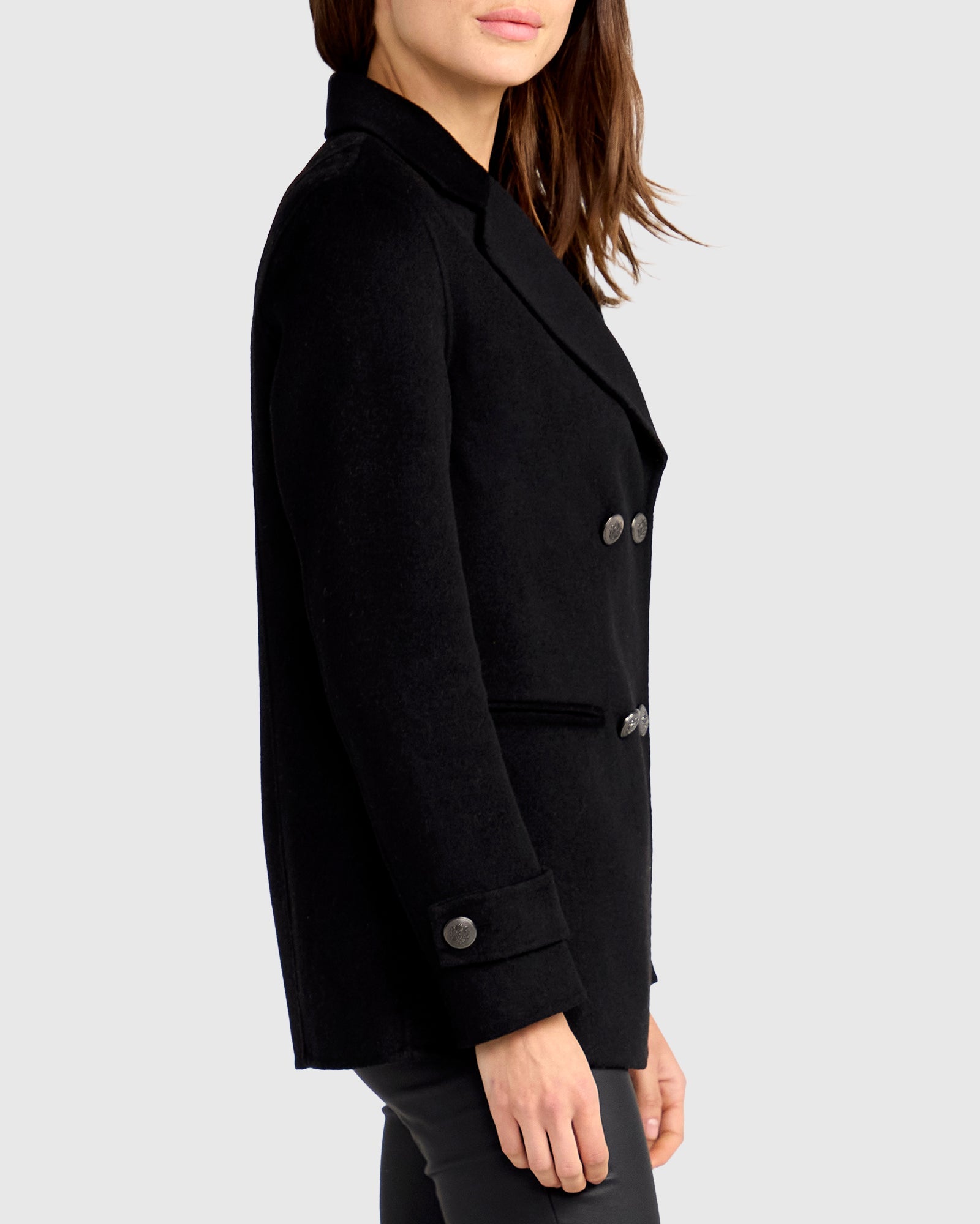 Forget You Military Peacoat | Women | Black