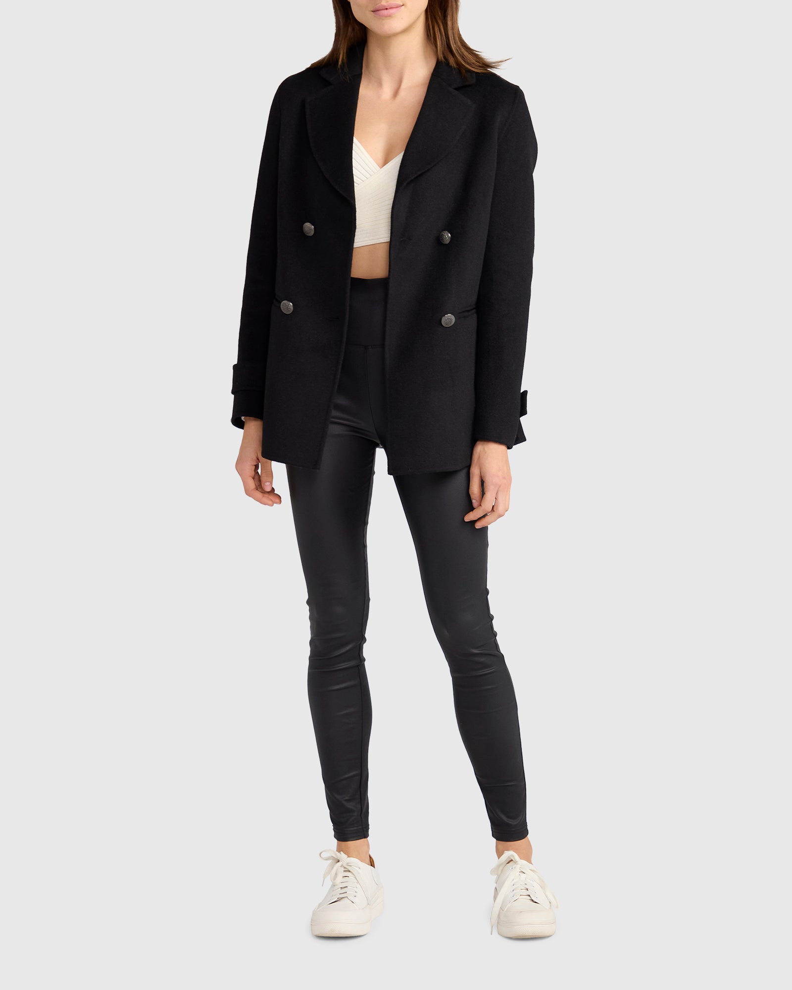 Forget You Military Peacoat | Women | Black