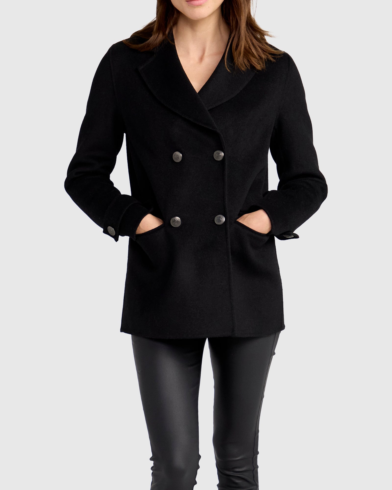 Forget You Military Peacoat | Women | Black