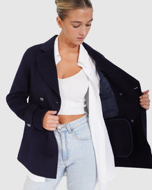 Forget You Military Peacoat | Women | Navy