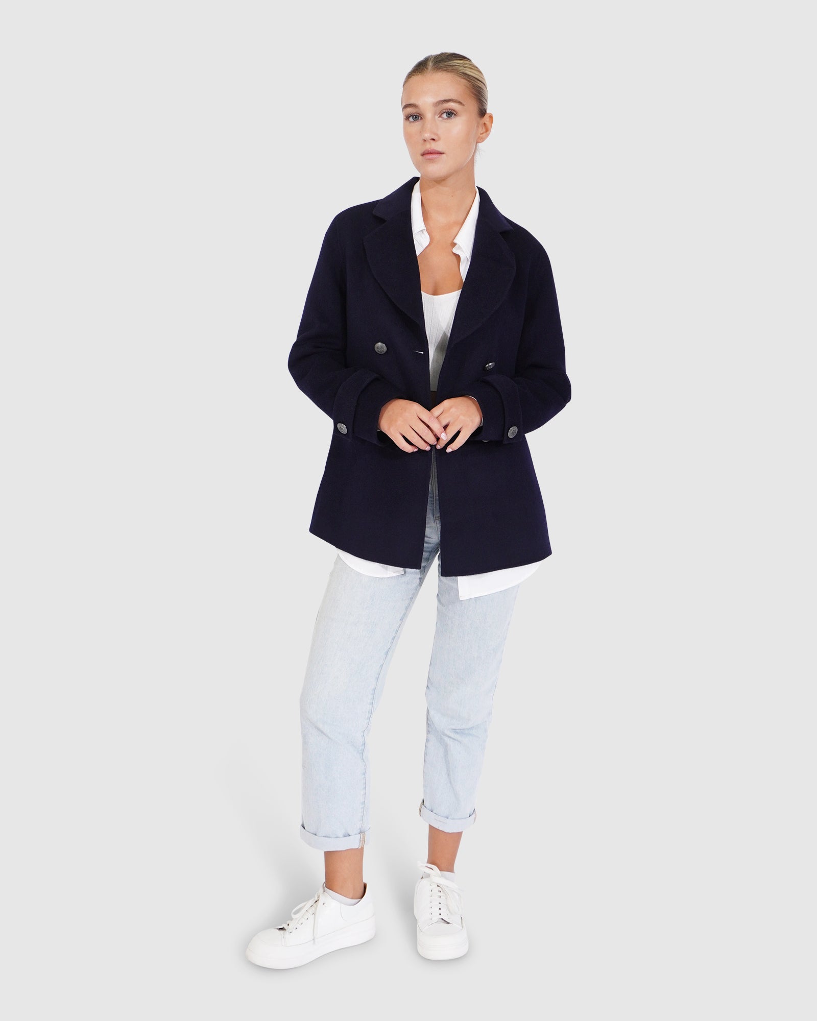 Forget You Military Peacoat | Women | Navy