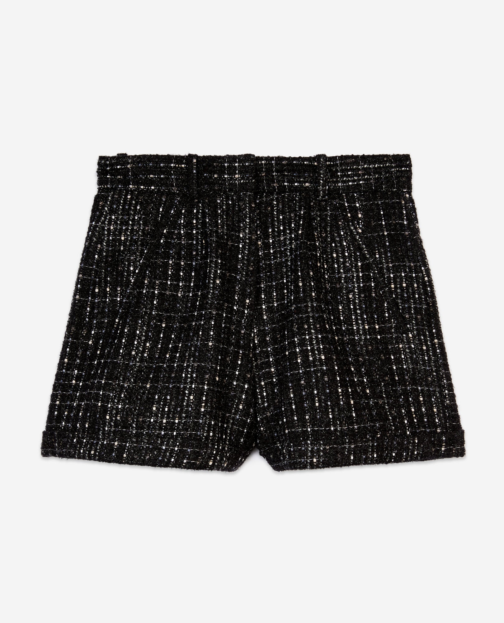 Tweed Shorts | Women | Black x White