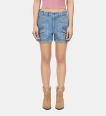 Light Denim Shorts | Women | Blue