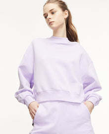 Sweatshirt With Embossed Logo | Women | Light Purple