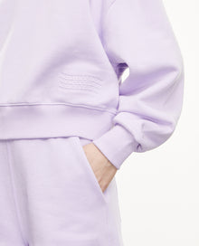 Sweatshirt With Embossed Logo | Women | Light Purple