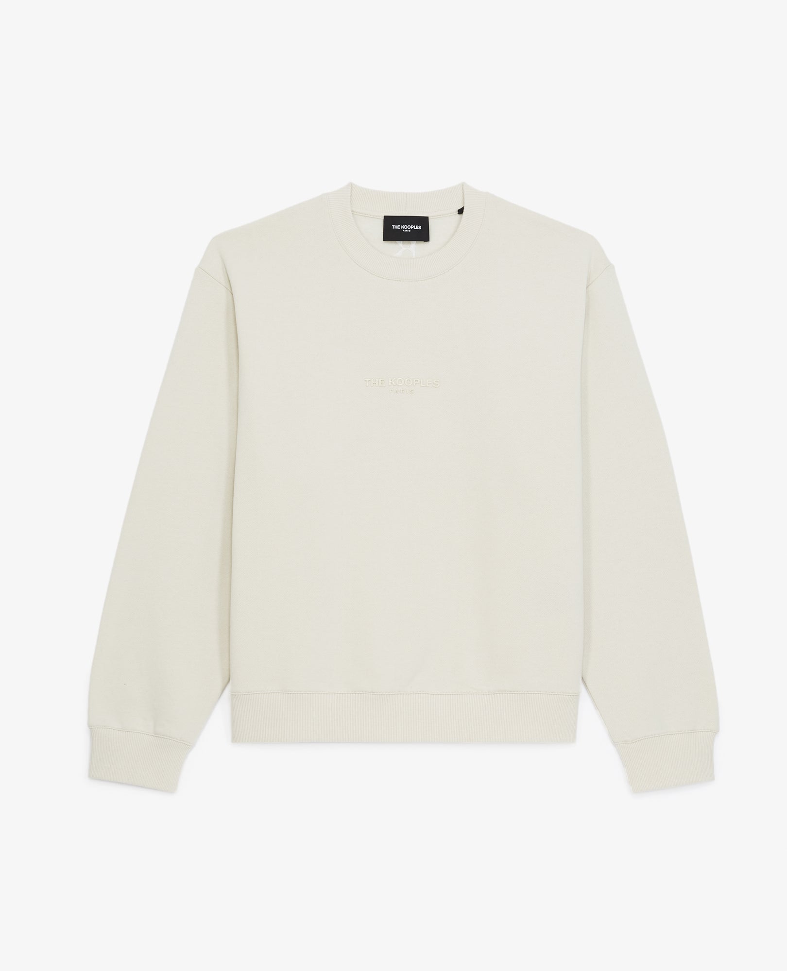 Sweatshirt In Cotton W/The Kooples Logo | Women | Ecru