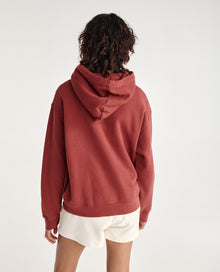 Sweatshirt Fleece With Silver Logo | Women | Burgundy