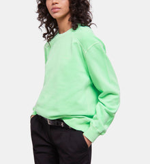 Fluorescent Green Sweatshirt With Logo | Women | Vert Fluo